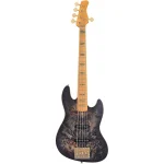 Sire Marcus Miller V10 5-String Basgitaar Transparent Black Satin +Case. Muziekhandel Piet Joosten